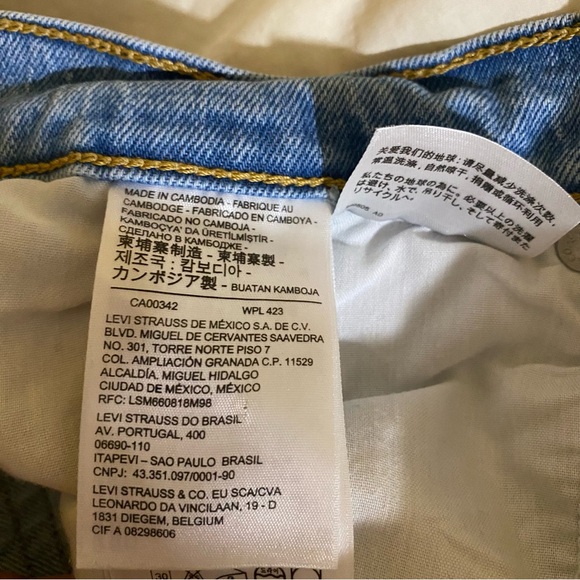 Levis quality womens 31 wedge straight leg jean - Picture 6 of 7